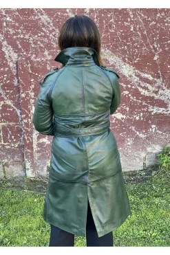 Abrigo de Piel Mujer MDP Espia Green