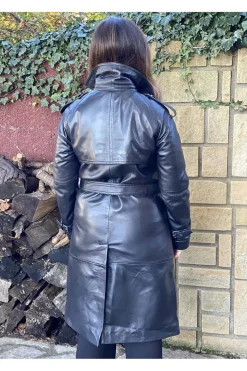 Abrigo de Piel Mujer MDP Espia Black