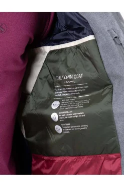 Abrigo Hombre El Ganso Acolchado Largo Franela 1040W240023 Gris