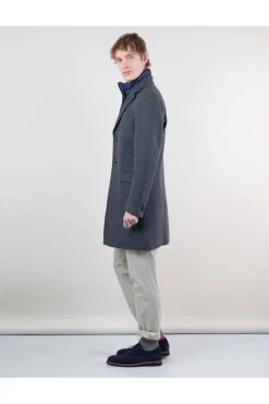 Abrigo Hombre El Ganso Paño Liso 1040W240014 Gris