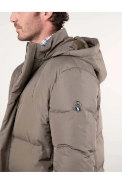 Abrigo Hombre El Ganso Plumas Largo 1040W240029 Topo