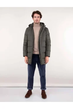 Abrigo Hombre El Ganso Plumas Largo 1040W240028 Verde