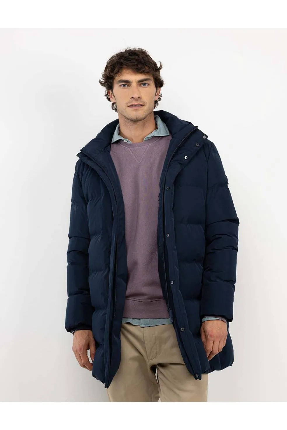 Abrigo Hombre El Ganso Plumas Largo 1040W250013 marino