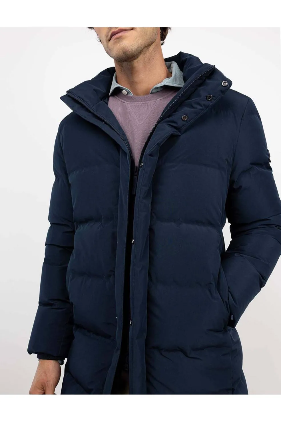 Abrigo Hombre El Ganso Plumas Largo 1040W250013 marino