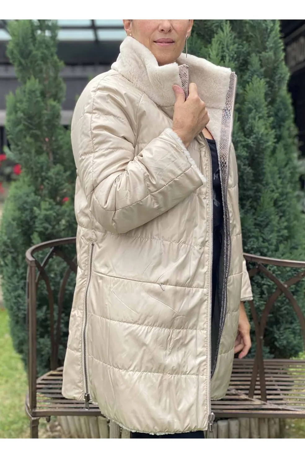 Abrigo Medinapiel DS1284 Beige