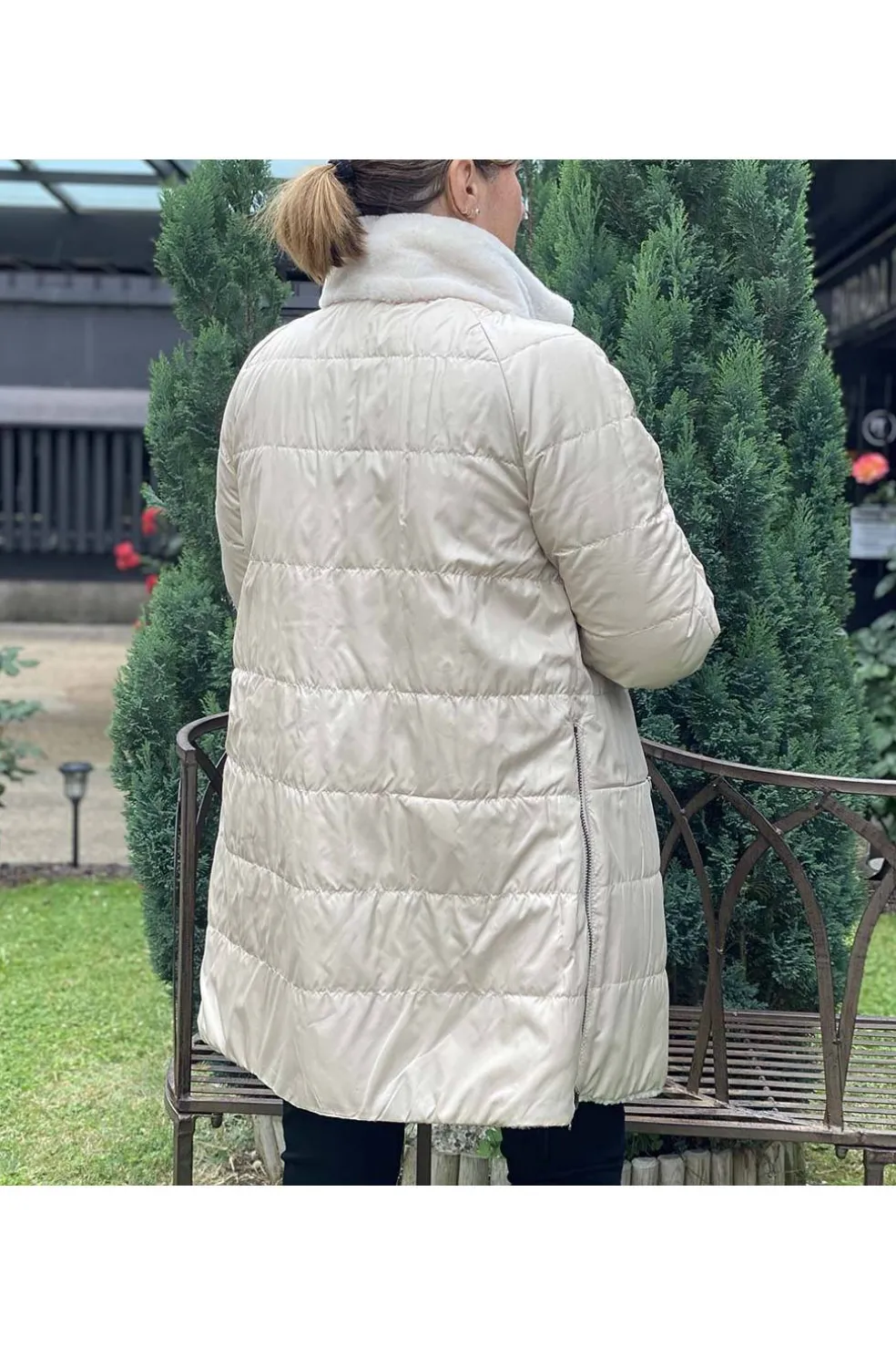 Abrigo Medinapiel DS1284 Beige