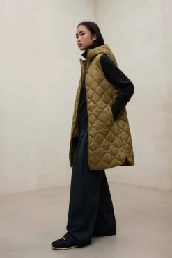 Abrigo Mujer Ecoalf hyden 651 red velvet