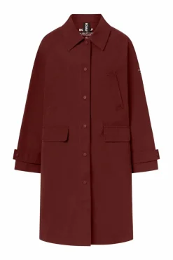 Abrigo Mujer Ecoalf hyden 651 red velvet