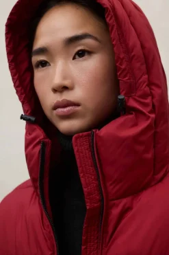 Abrigo Mujer Ecoalf Marangu 655 crimson red