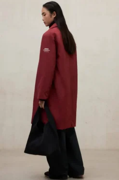 Abrigo Mujer Ecoalf Marins 651 Red Velvet
