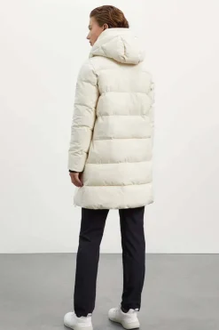Abrigo mujer Ecoalf Salin 987 Creamy White