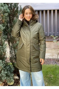 abrigo mujer Henry Arroway yukon khaki