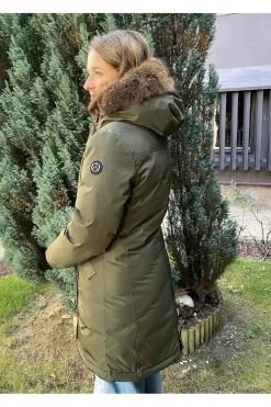 abrigo mujer Henry Arroway yukon khaki