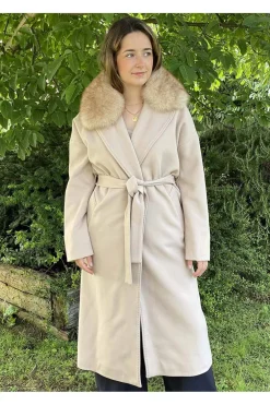 Abrigo Mujer Medinapiel KS15 Camel