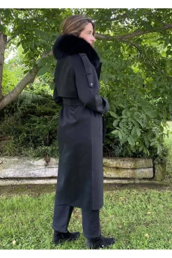 Abrigo Mujer Medinapiel Maria Negro