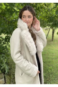 Abrigo Reversible Mujer Medinapiel Jenny Beige