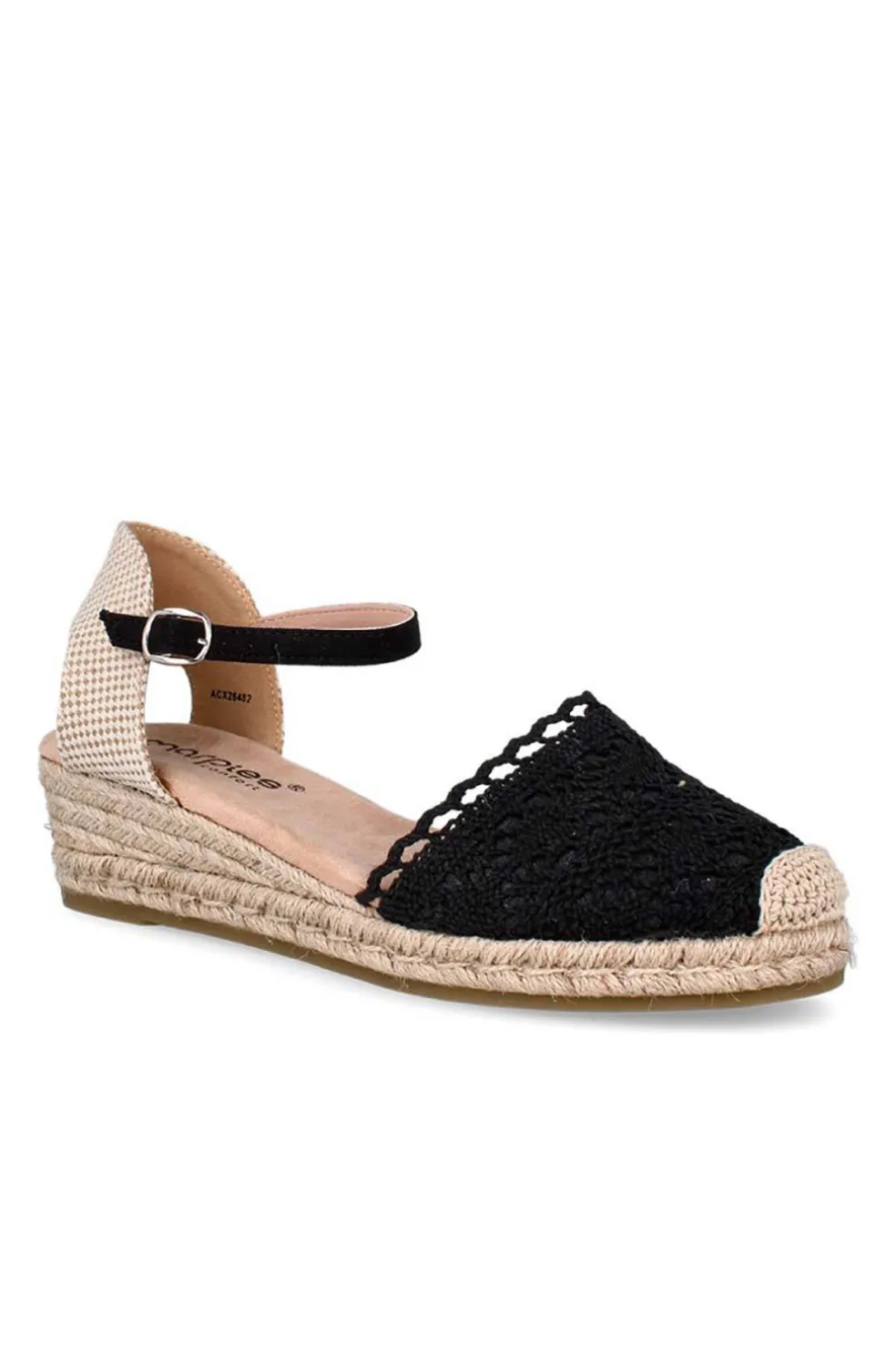 alpargata Mujer Amarpies acx26482 negro