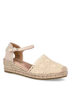 alpargata Mujer Amarpies acx26482 beige