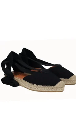 Alpargata Mujer Viguera 2174 Lino Negro