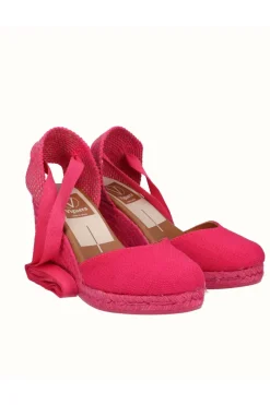 Alpargata Viguera 1939 lino fuxia