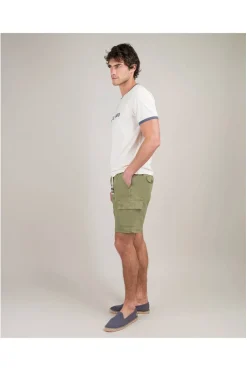 Bermuda Hombre El Ganso cargo elastico garment 1020s250072 dyed kaki