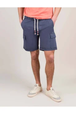 Bermuda Hombre El Ganso cargo elastico garment 1020s250074 dyed marino