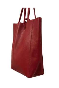 Bolso Shopping de Piel Medinapiel Rojo