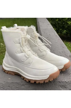 Bota Mujer Eoligeros Montserrat Microfibra Blanco
