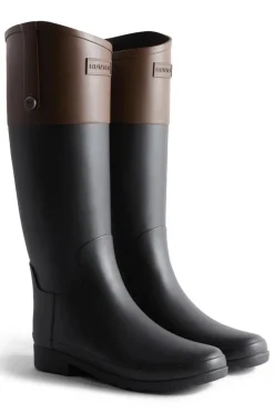 Bota Mujer Hunter Refined Gold Trim Riding HFRW0023252 Black
