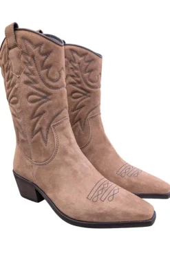 Bota Mujer LOL Hayde 7404 Serraje Taupe Oscuro