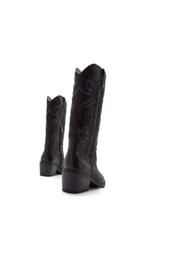 Bota Mujer Mustang tanubis 59794 c57635 negro