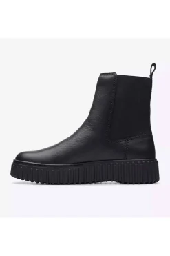 botin de mujer clarks torhill maple black