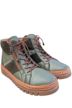 Botin Mujer 48 Horas 523705/70 Piel Oliva