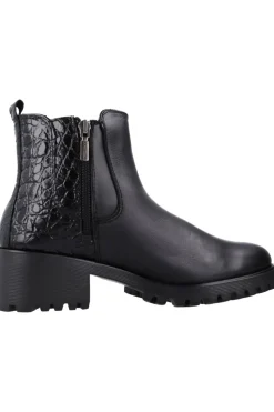 botin mujer chelsea piel 24hrs 25848 negro