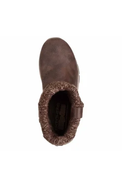 botin Skechers Slip-ins Relaxed Fit Easy Going Cozy Weather 2 168033 chocolate