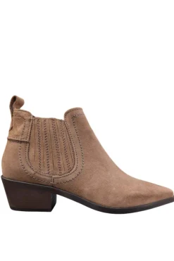 Botín Mujer LOL Shoes Loana 7407 Serraje Taupe Oscuro