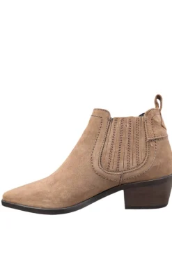 Botín Mujer LOL Shoes Loana 7407 Serraje Taupe Oscuro