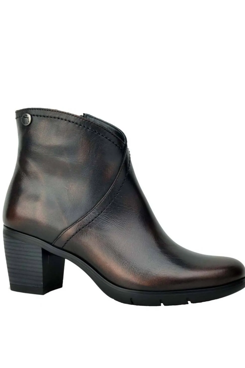 Botín Mujer Paula Urban Alba 01 Perlato Bronce