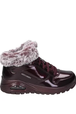 Botín Mujer Skechers Uno Rugged Fiesty Winter 168126 BURG Burgundy