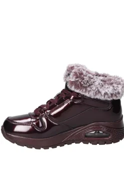 Botín Mujer Skechers Uno Rugged Fiesty Winter 168126 BURG Burgundy