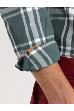 Camisa Hombre El Ganso Cuadro Brit Algodón 1050W250111 Verde