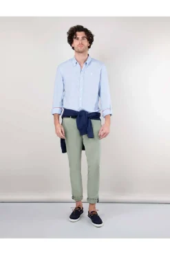 Camisa Hombre El Ganso garment dyed 1050s240056 celeste