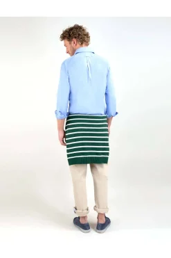 Camisa Hombre El Ganso 1050s 250079 popelín garment dyed azul