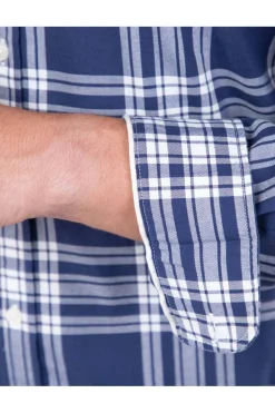 Camisa Hombre El Ganso tartan 1050w240058 marino