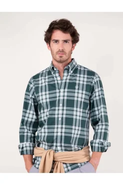 Camisa Hombre El Ganso tartan 1050w240057 verde