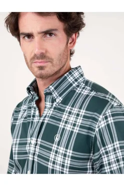 Camisa Hombre El Ganso tartan 1050w240057 verde