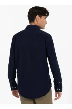 Camisa Hombre El Pulpo Logo A Tono Sarga Lavada 11050925406719 Azul Marino