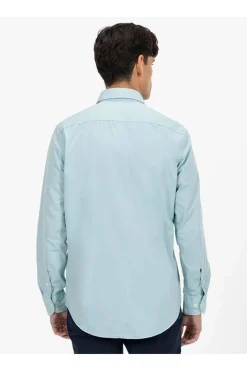 Camisa Hombre El Pulpo Logo a Tono Sarga Lavada 11050925406815 Verde Agua Levadé