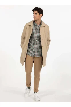 Camisa Hombre El Pulpo Multicuadro Twill 11050925370206 Mostaza