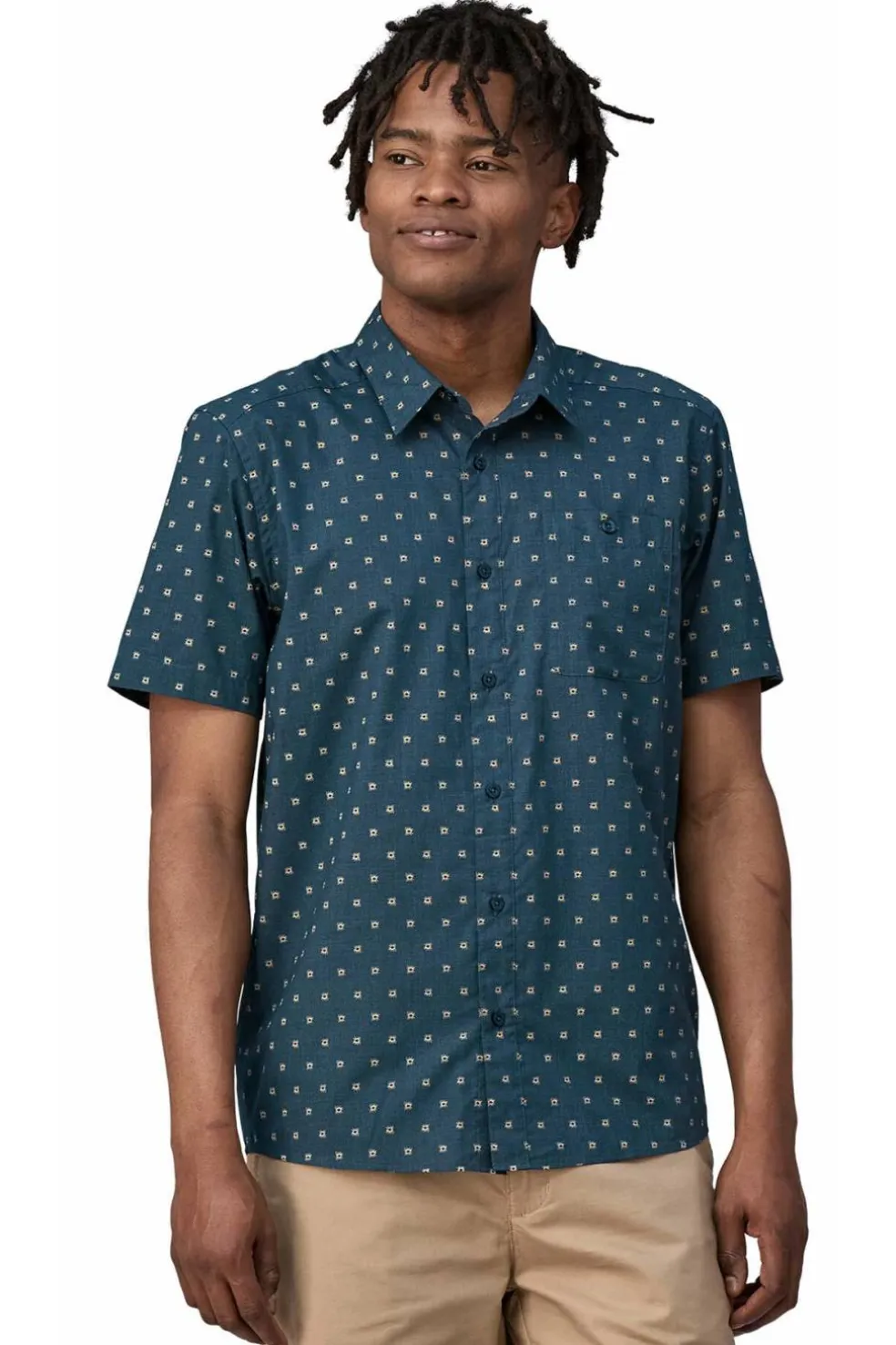 Camisa Patagonia Hombre Go To Shirt 52691 Sun Beams Lagom Blue